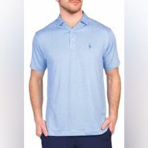 Tailorbyrd Light Blue Polo Shirt with Pattern
